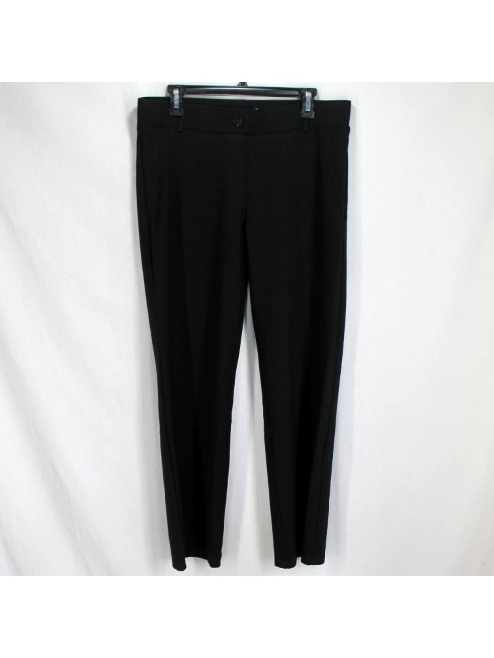 Betabrand Classic Dress Yoga Pants Womens Size PXL Black Straight Leg Ponte Knit